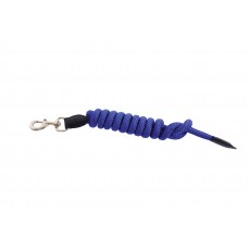Kincade Leather Rope Lead (Blue/Black)
