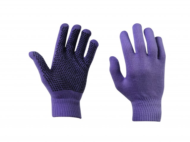 Dublin Adult's Magic Pimple Grip Riding Gloves (Purple)