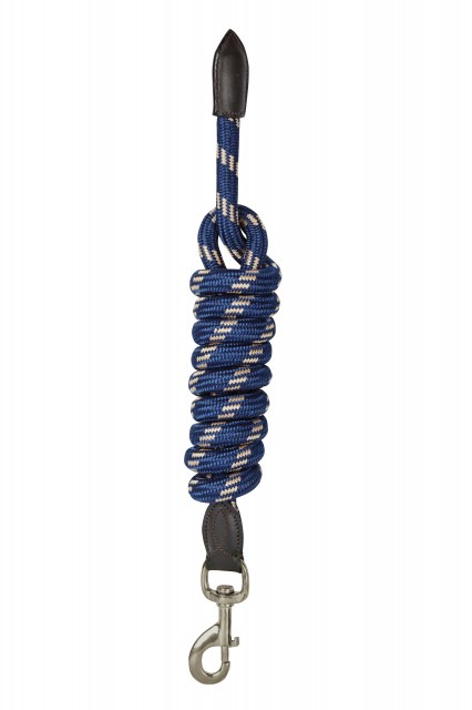 Kincade Leather Rope Lead (Navy/Brown)