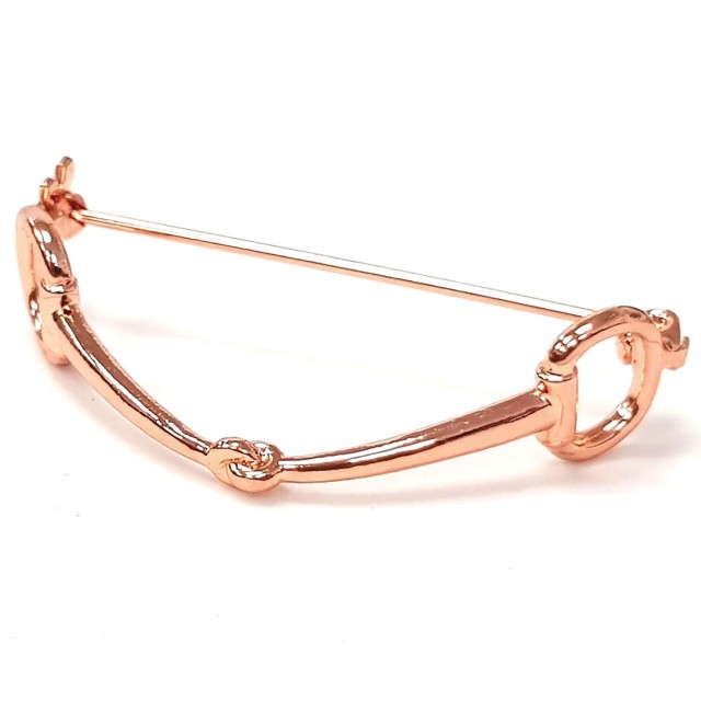 Equetech Snaffle Stock Pin (Rose Gold)