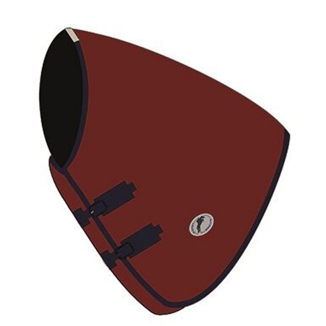 JHL Essential Turnout Rug Neck Cover (Burgundy & Navy)